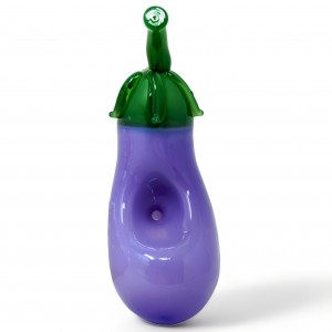 14MM "I Feel Eggcellent" Eggplant Bowl - [WSG747]